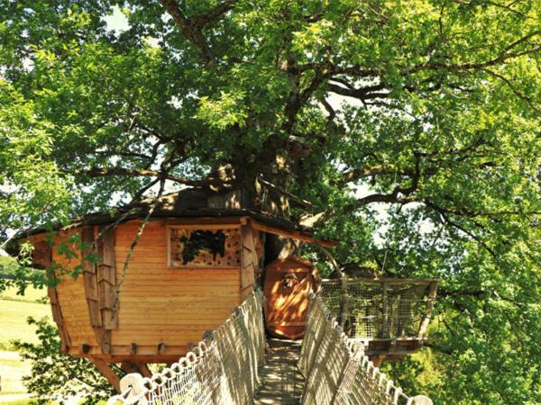 Cabane Perchee Dans Les Arbres Saint-Hilaire-en-Morvan المظهر الخارجي الصورة